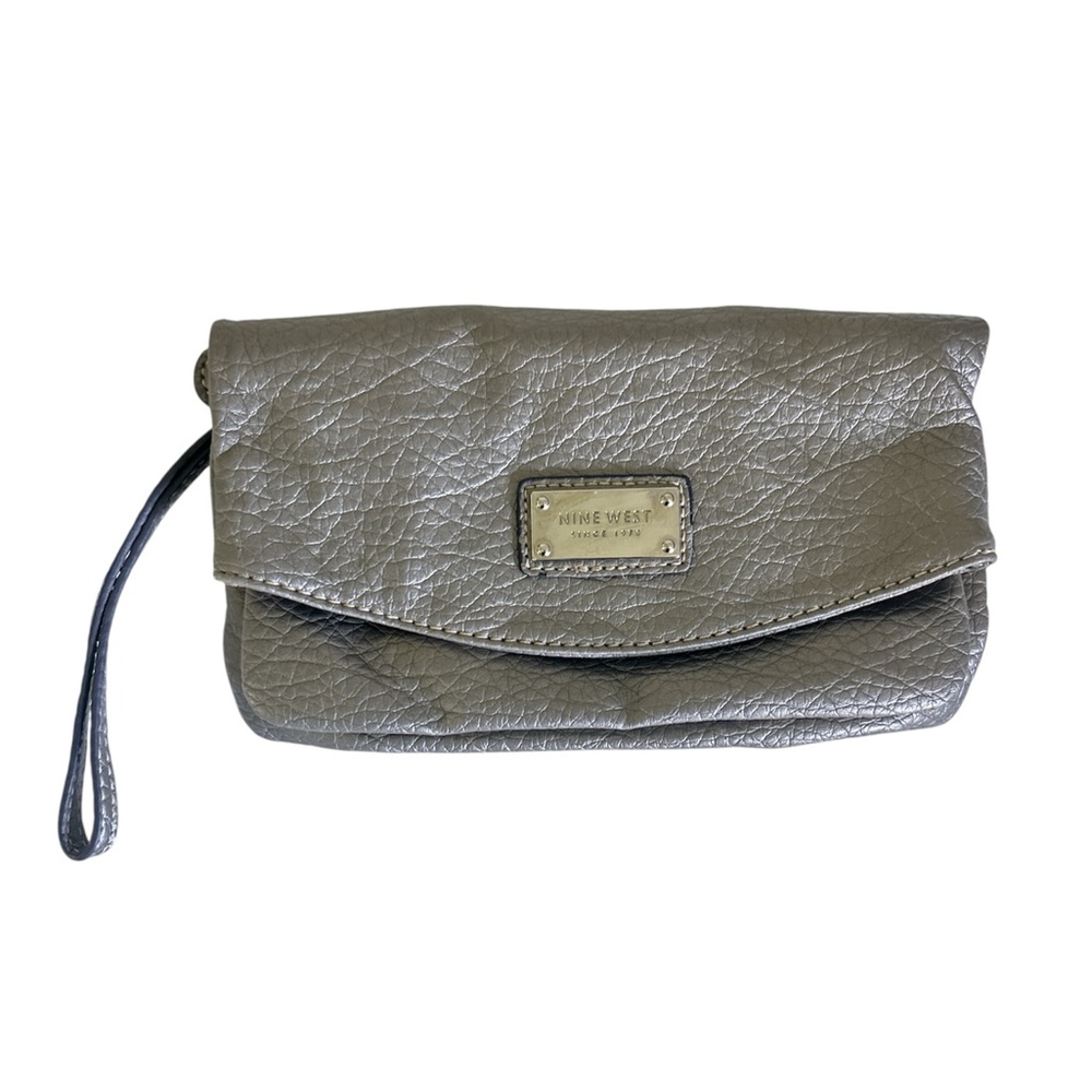 Nine West Silver Crossbody Convertible Purse - Picture 2 of 9